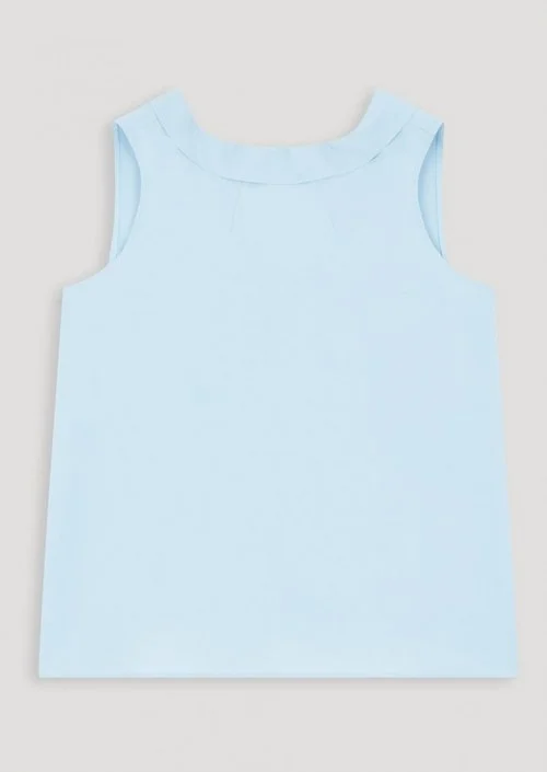 Tara Jarmon Sleeveless Folded Neckline Top