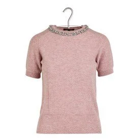 Tara Jarmon Embellished Neckline Jumper