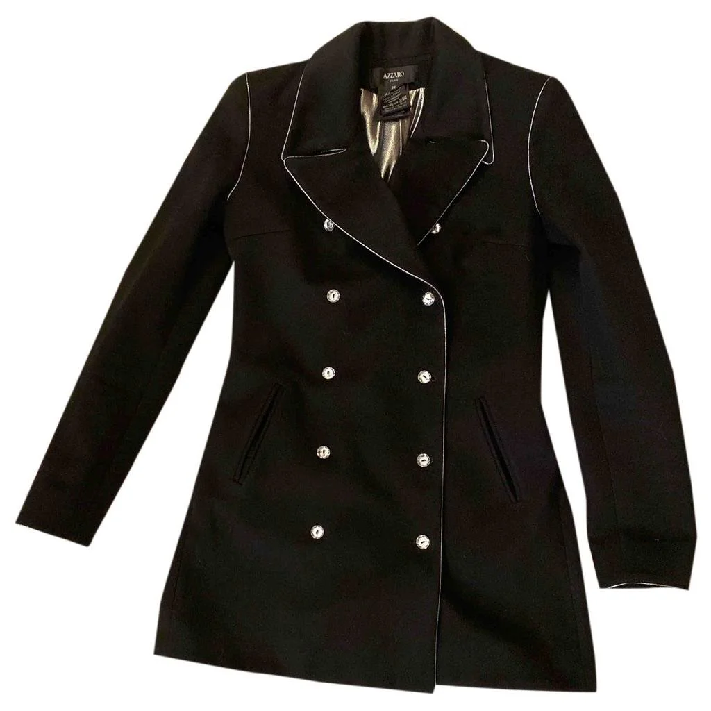 Azzaro Cashmere Peacoat in Grey