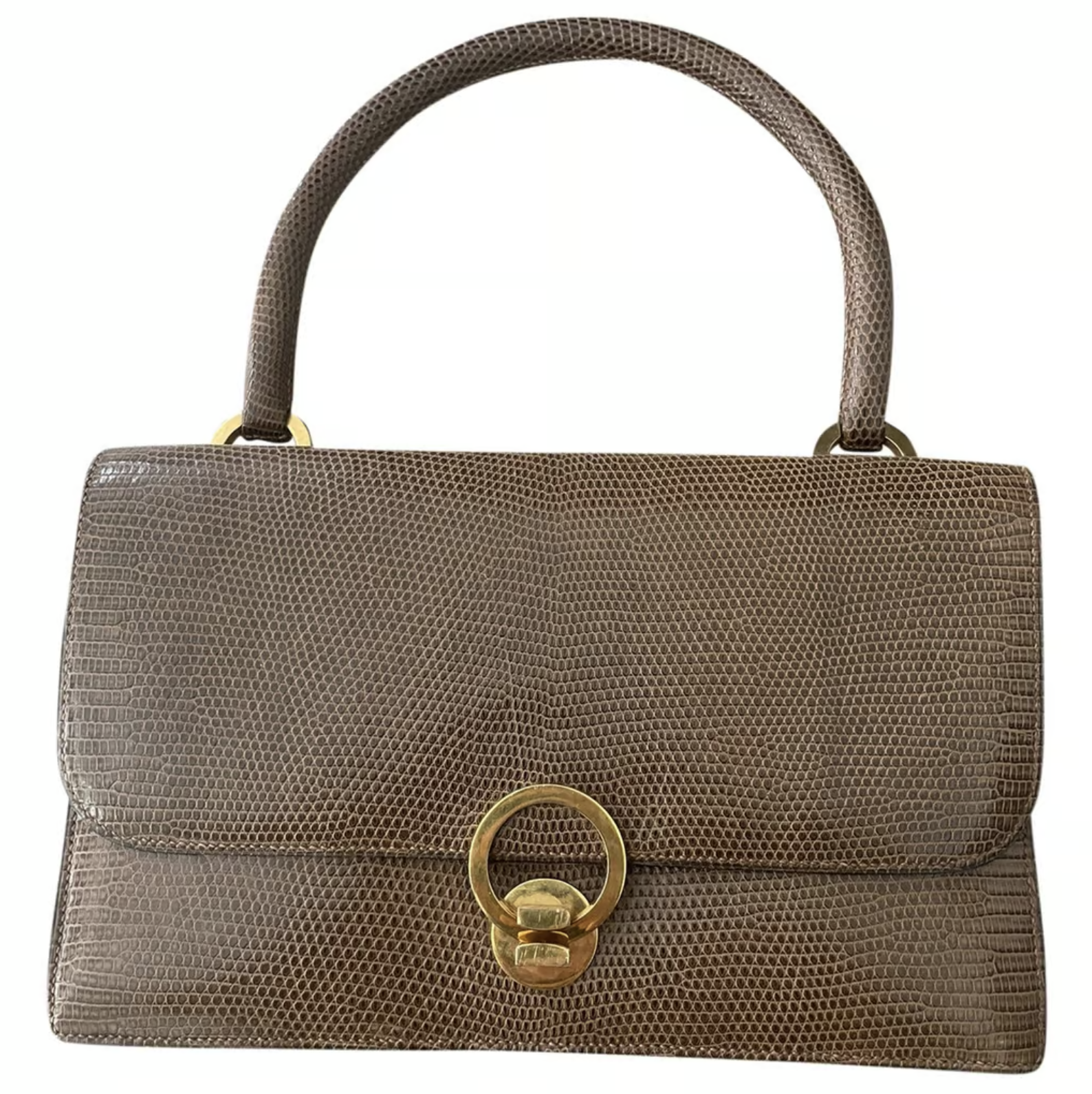 Hermes Lizard Sac Ring Bag