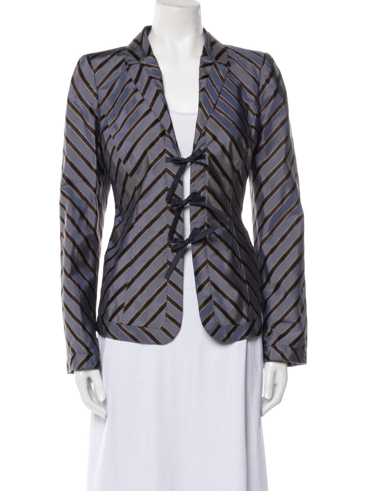 Giorgio Armani Silk Striped Blazer