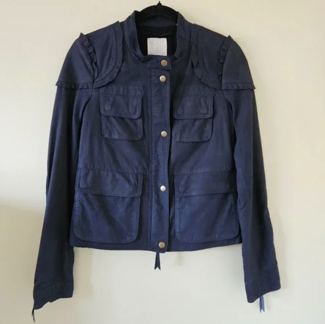 Rebecca Taylor Ruffle Shoulder Jacket