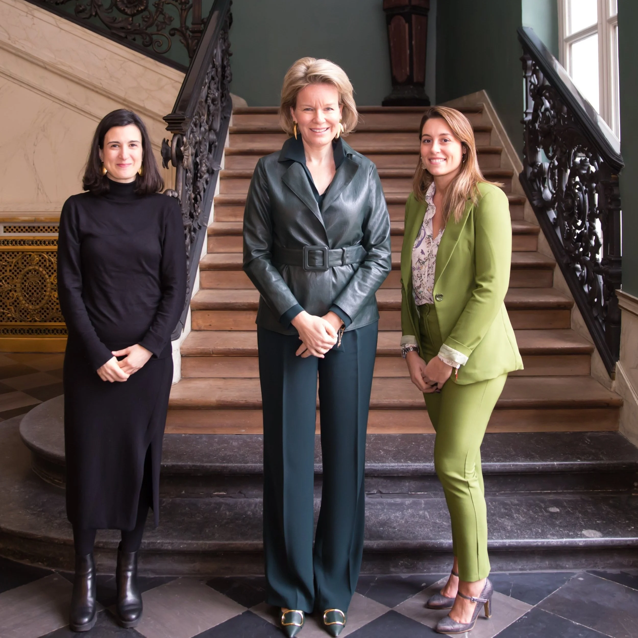 Queen Mathilde meets representatives of the Observatoire du Climat Scolaire