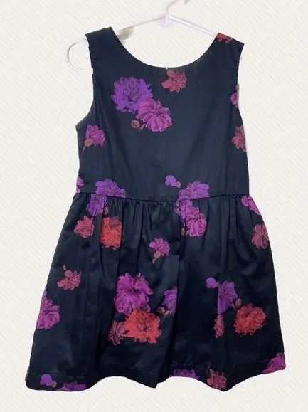 Gap Girl Black Floral Dress
