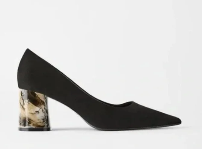 Zara Marble Effect Pumps