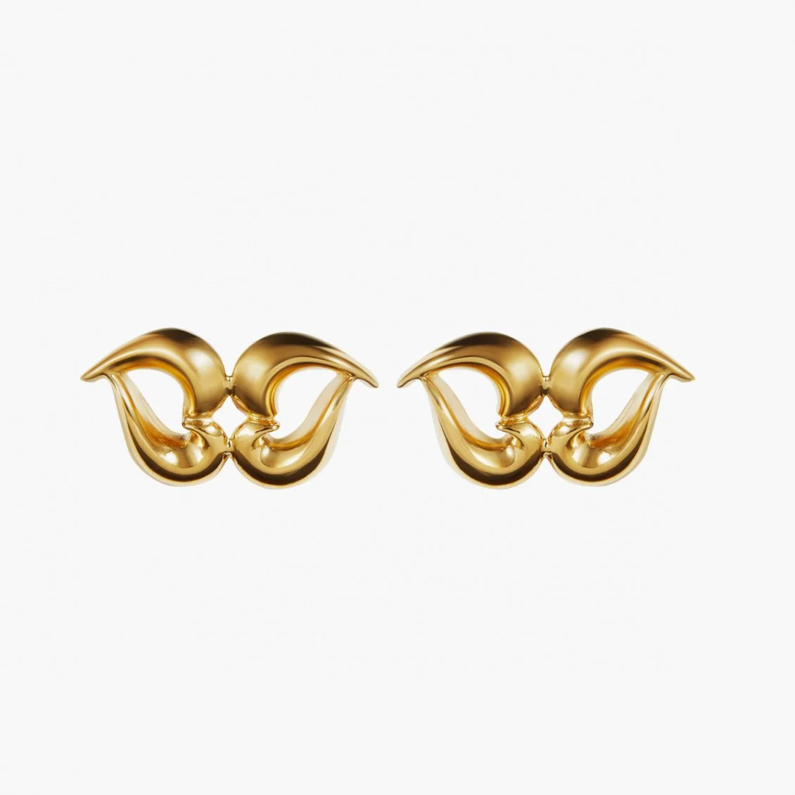 Annelise Michelson Double Amor Earrings in Gold Plated