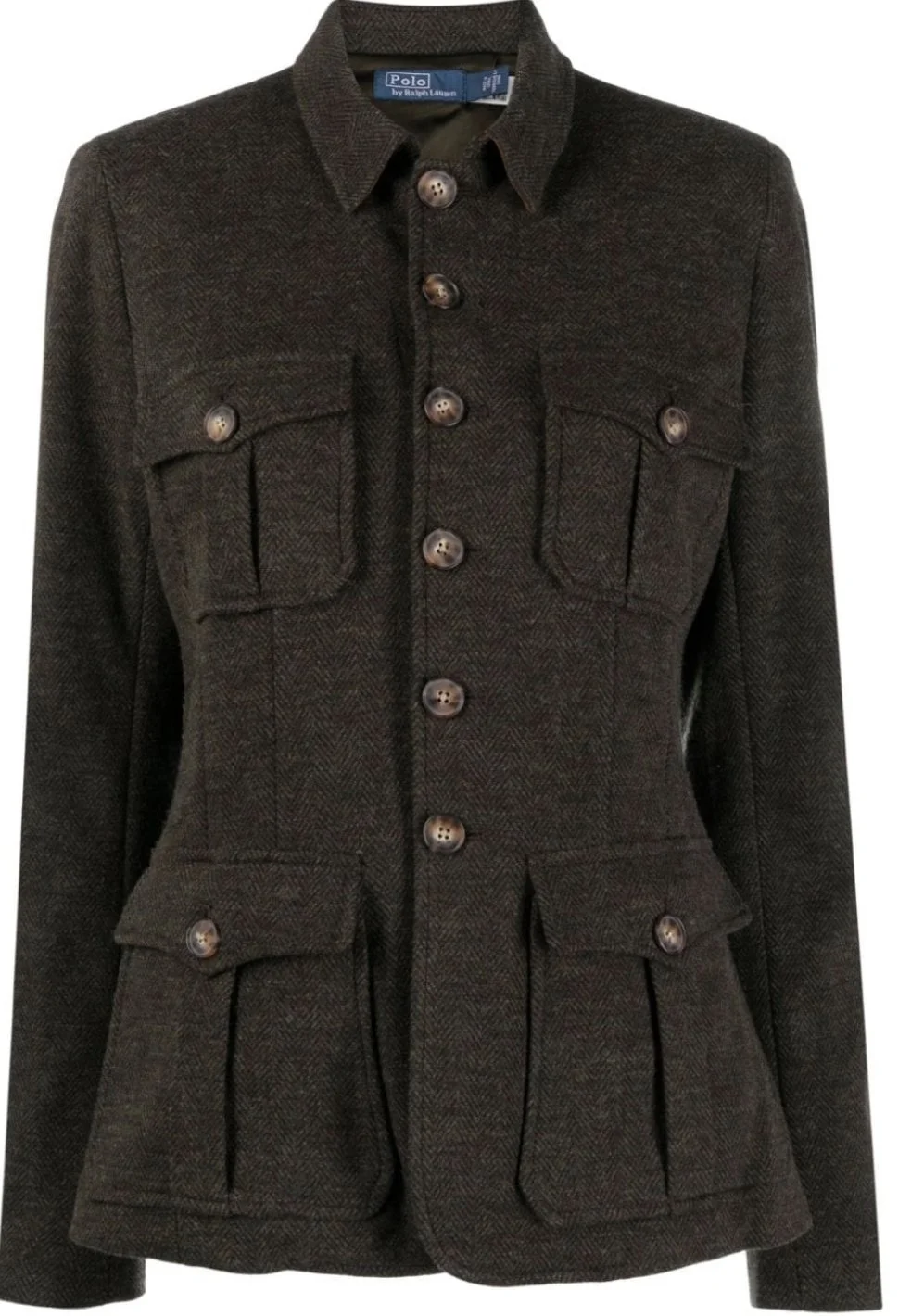 Polo Ralph Lauren Cotton-Wool Herringbone Shirt Jacket