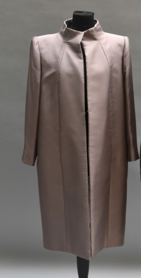 Yves Dooms HIgh Neck Coat Bronze.png