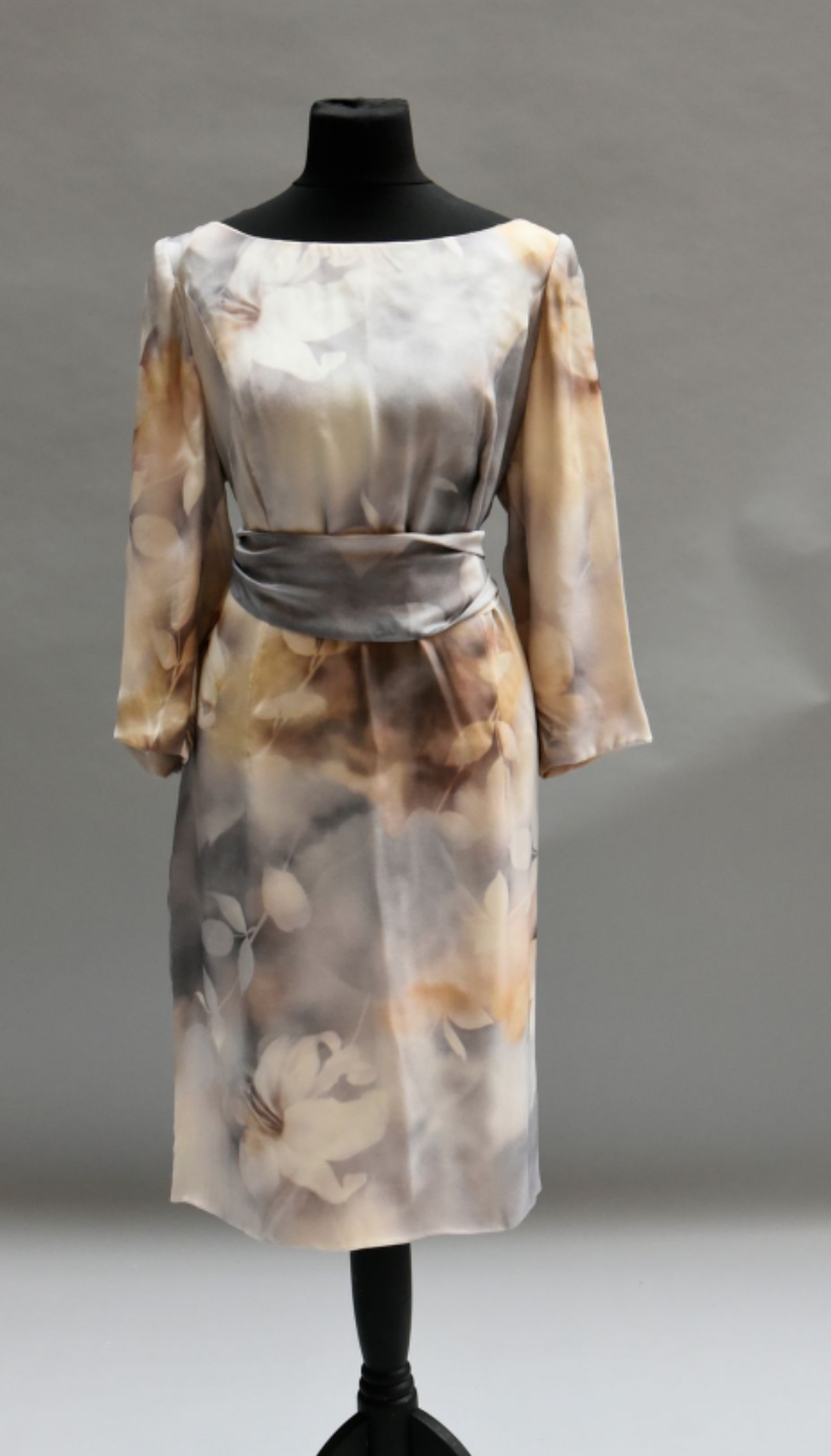 Yves Dooms Belted Printed Dress.png