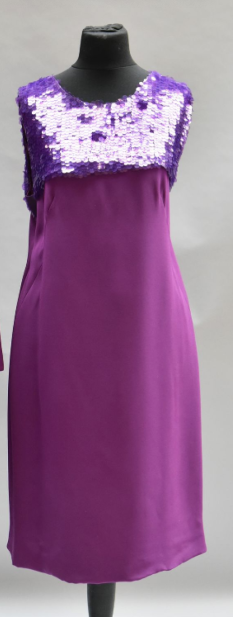 Yves Dooms Sequin Embroidered Dress in Fuchsia UFO No More Yves Dooms Sequin Embroidered Dress in Fuchsia UFO No More