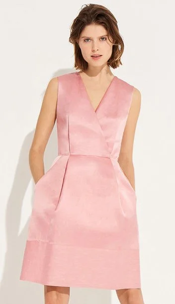 Paule Ka V-Neck Sleeveless Dress