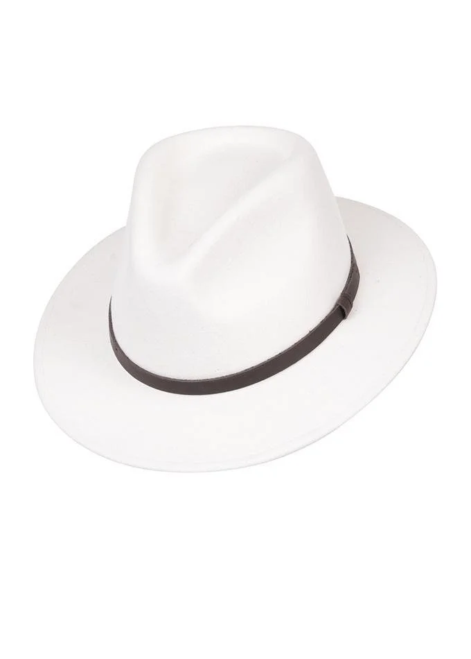 Emily London Bogart Fedora in White