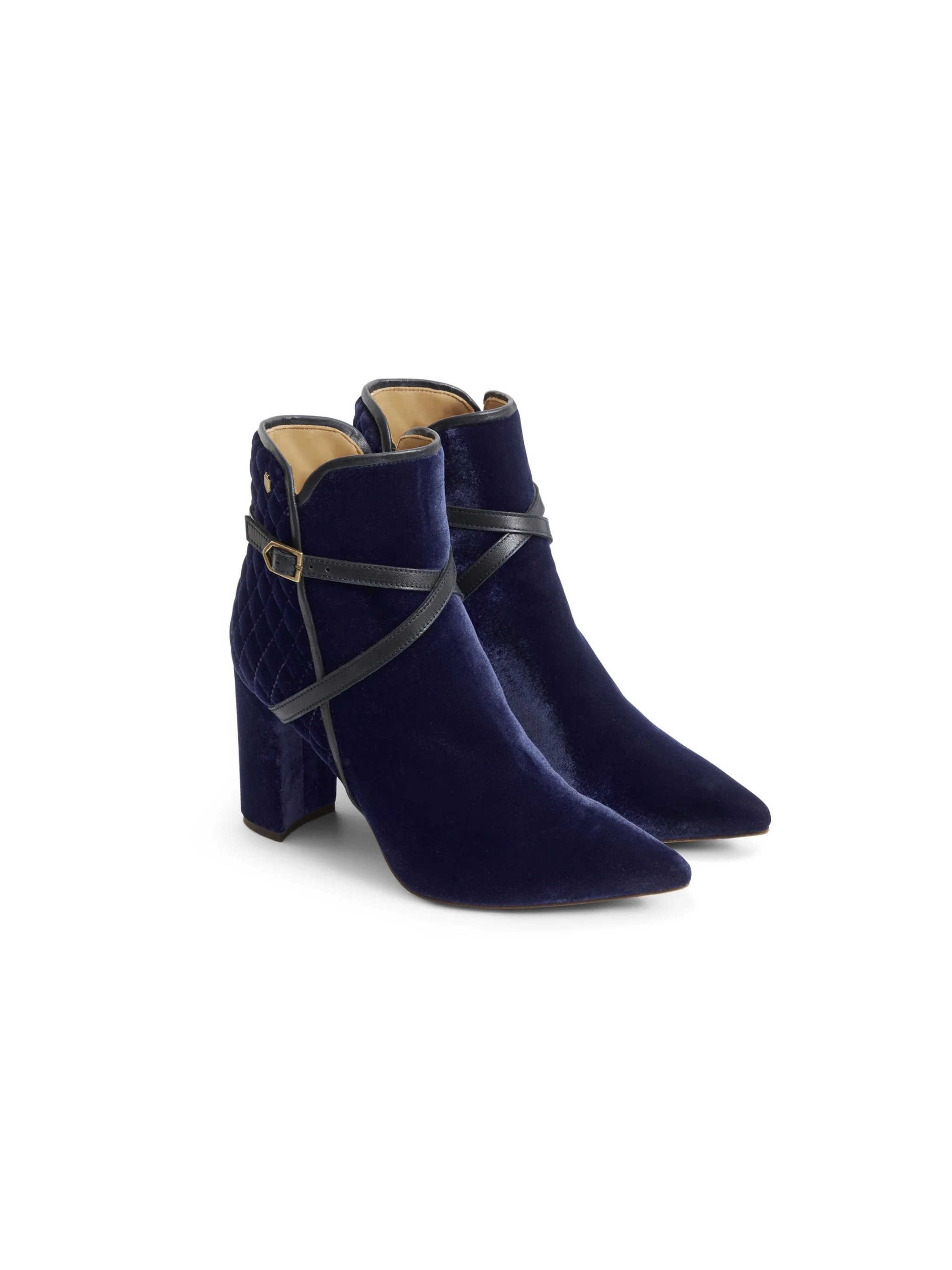Fairfax & Favor The Chiswick Ankle Boots in Quilted Navy.jpg
