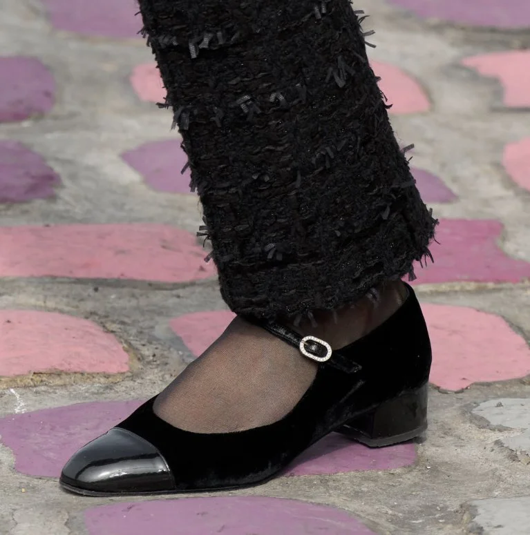 Chanel Cap-Toe Slingback Pumps in Silver — UFO No More