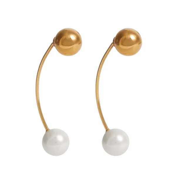Dries Van Noten Pearl-Embellished Drop Earrings