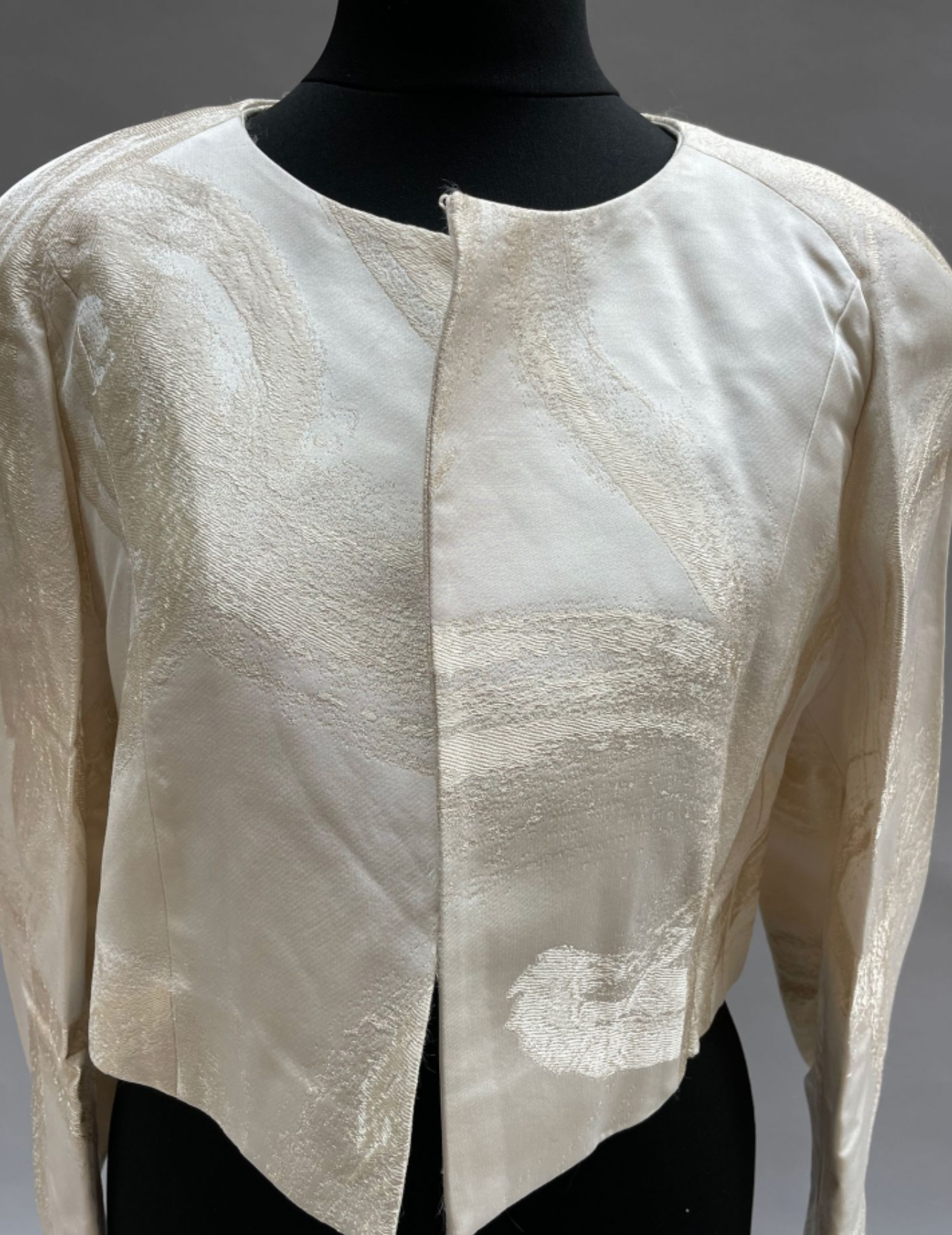 Natan Couture Ivory and Gold Jacket