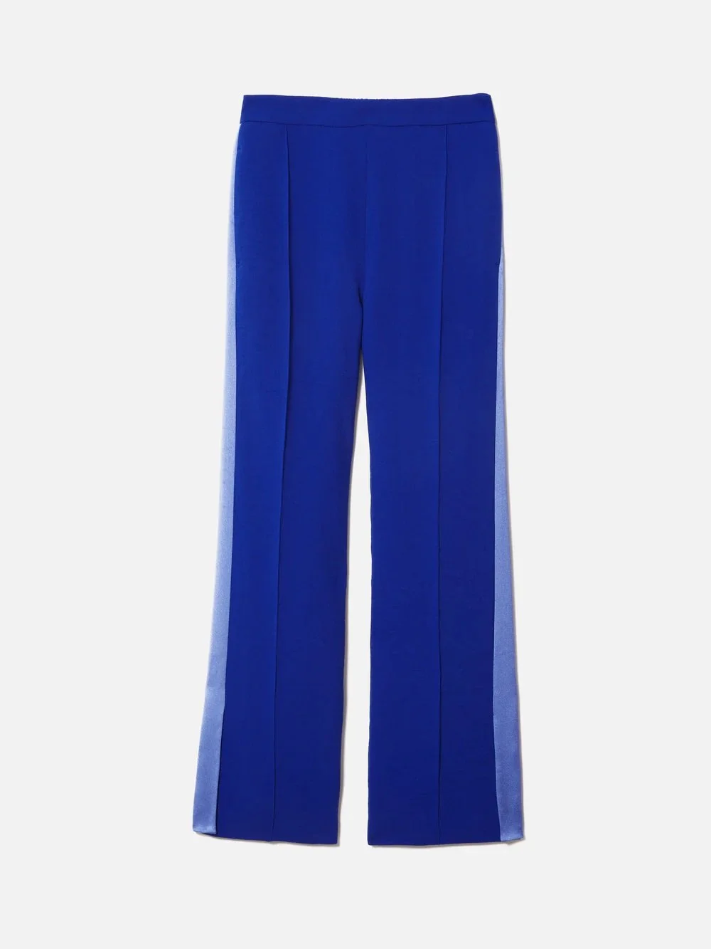 Jigsaw Wide Leg Tuxedo Trousers in Blue