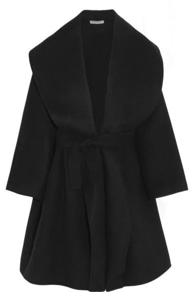 Bottega Veneta Oversized Cashmere Coat in Black