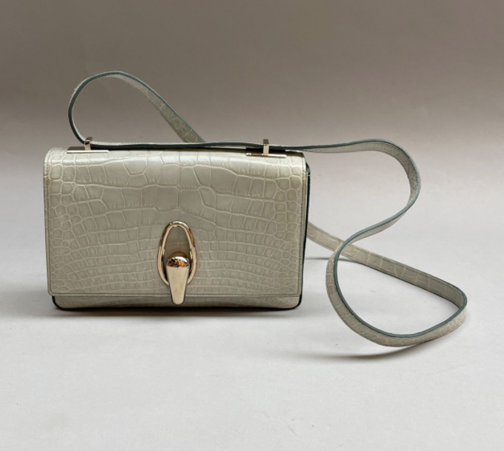 Giorgio Armani Crocodile Leather Shoulder Bag — UFO No More