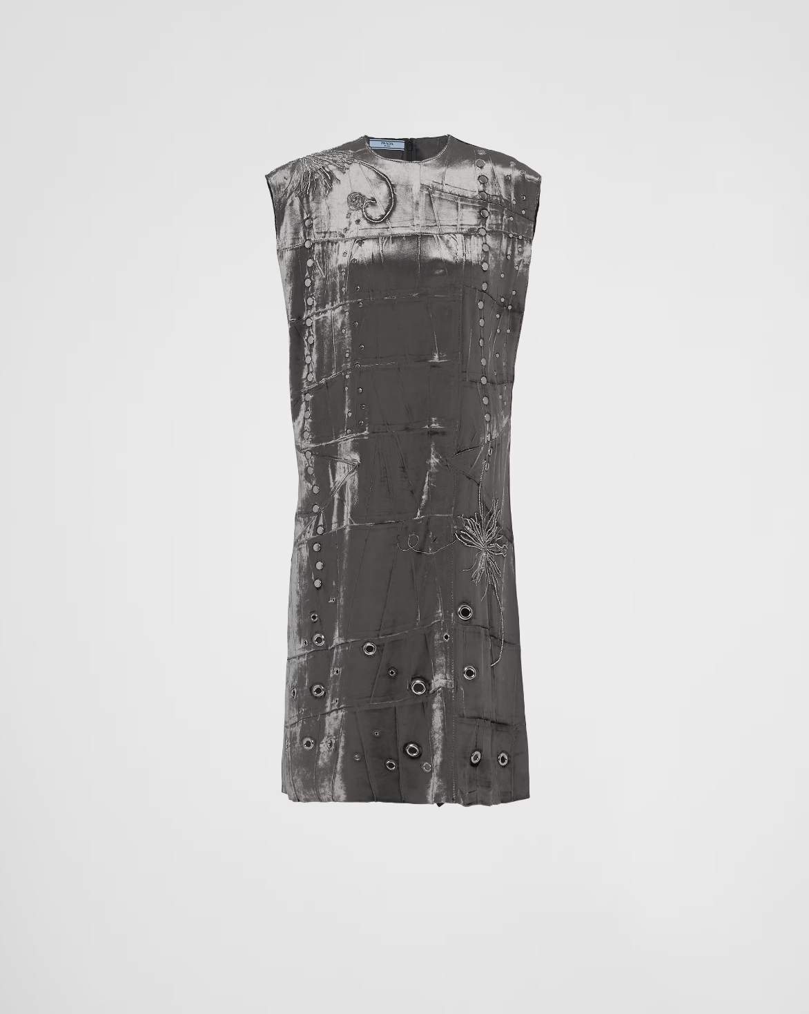 Prada Embroidered Velvet Dress
