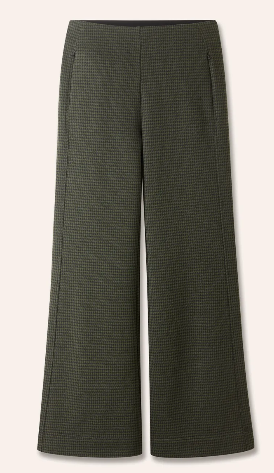 ME and EM Houndstooth Ponte Kick Flare Trousers