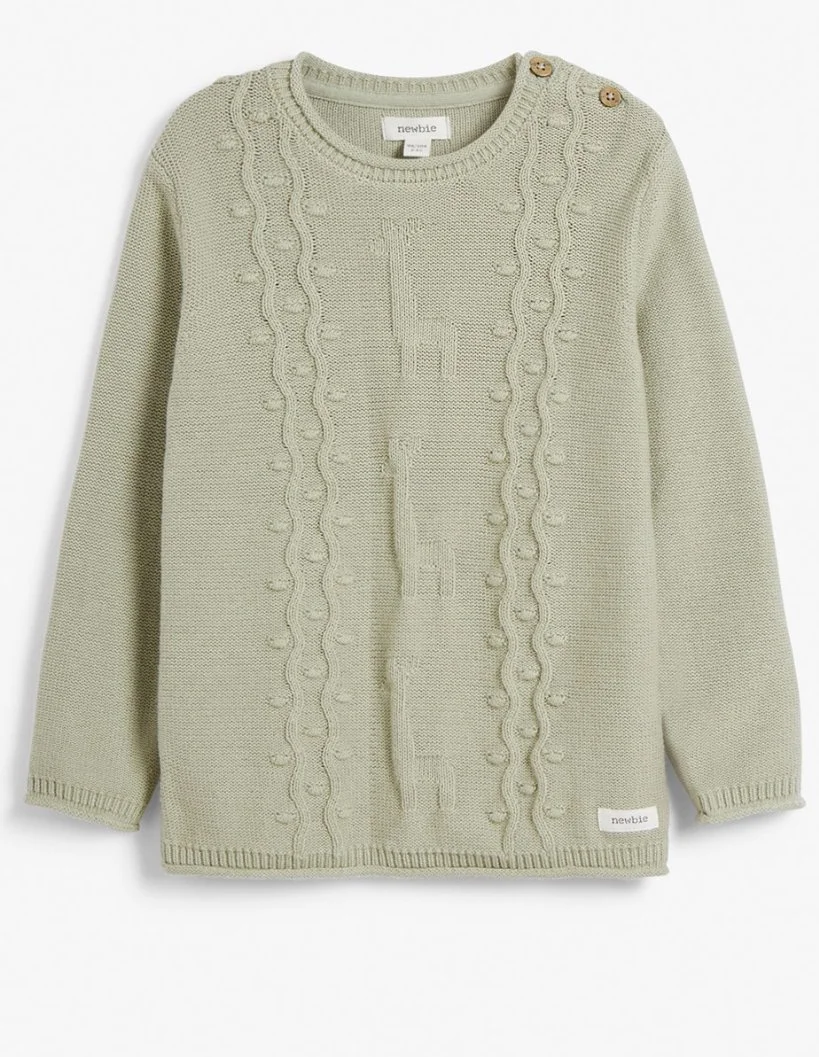 KappAhl Knitted Jumper in Green