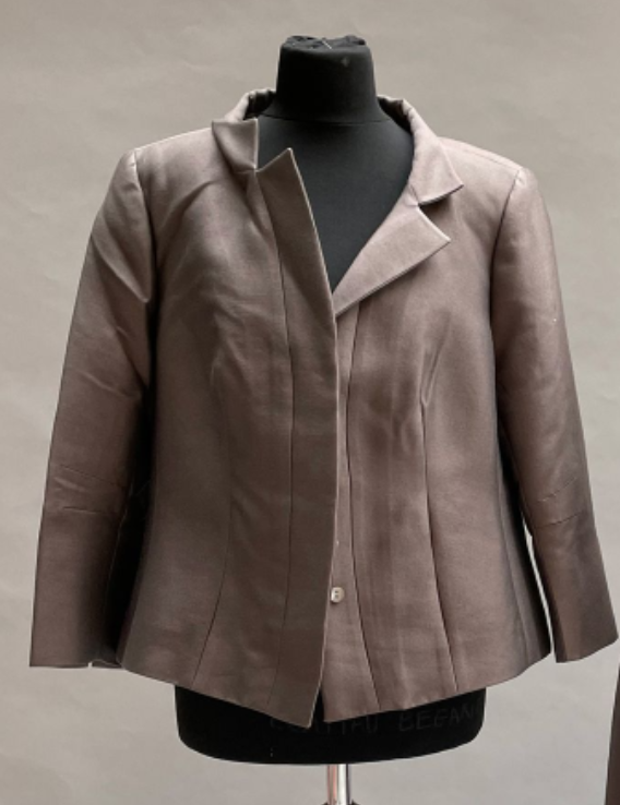 Natan Couture Pointed Shoulders Cotton Jacket