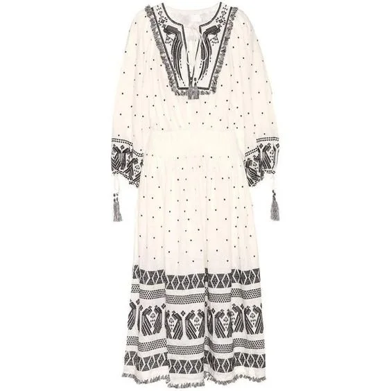 Zimmermann Divinity Tassel-Trimmed Maxi Dress