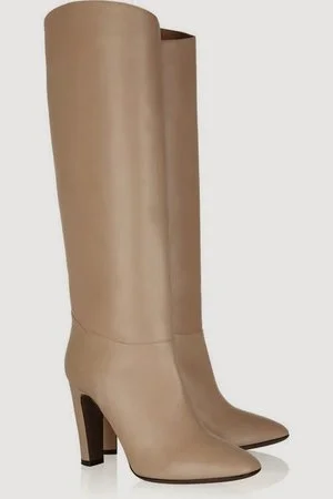 Valentino Leather Knee High Boots