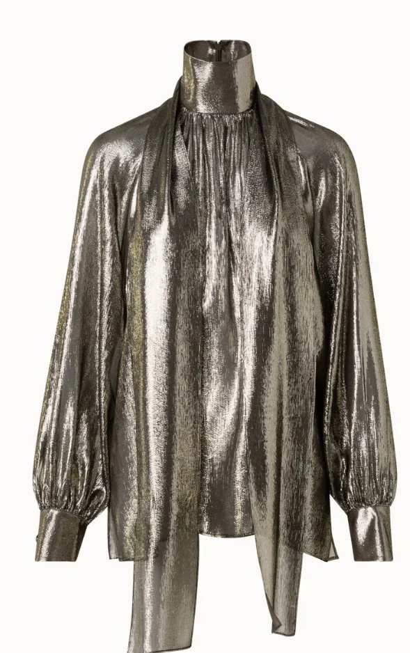 Akris Silk Lurex Blend Blouse