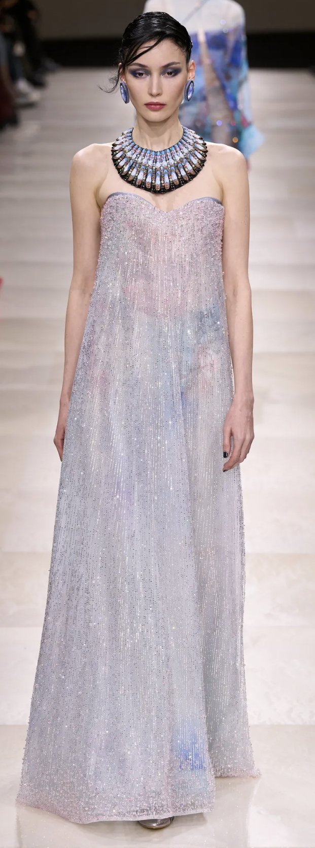 Armani Privé Long Sleeve Beaded Gown — UFO No More