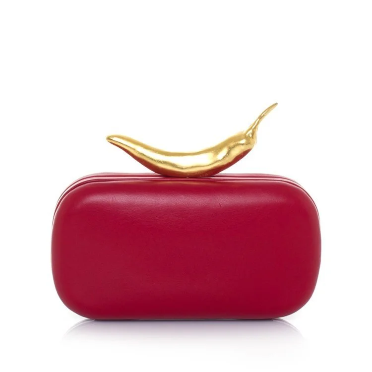 Sarah's Bag Chili Red Box Clutch