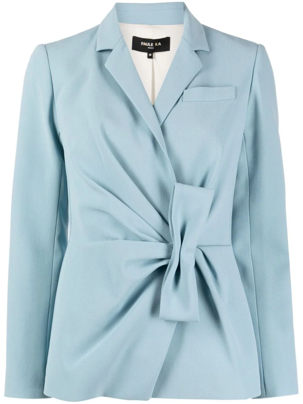 Paule Ka Bow-Detail Single Breasted Blazer