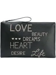 Red Valentino Studded Clutch