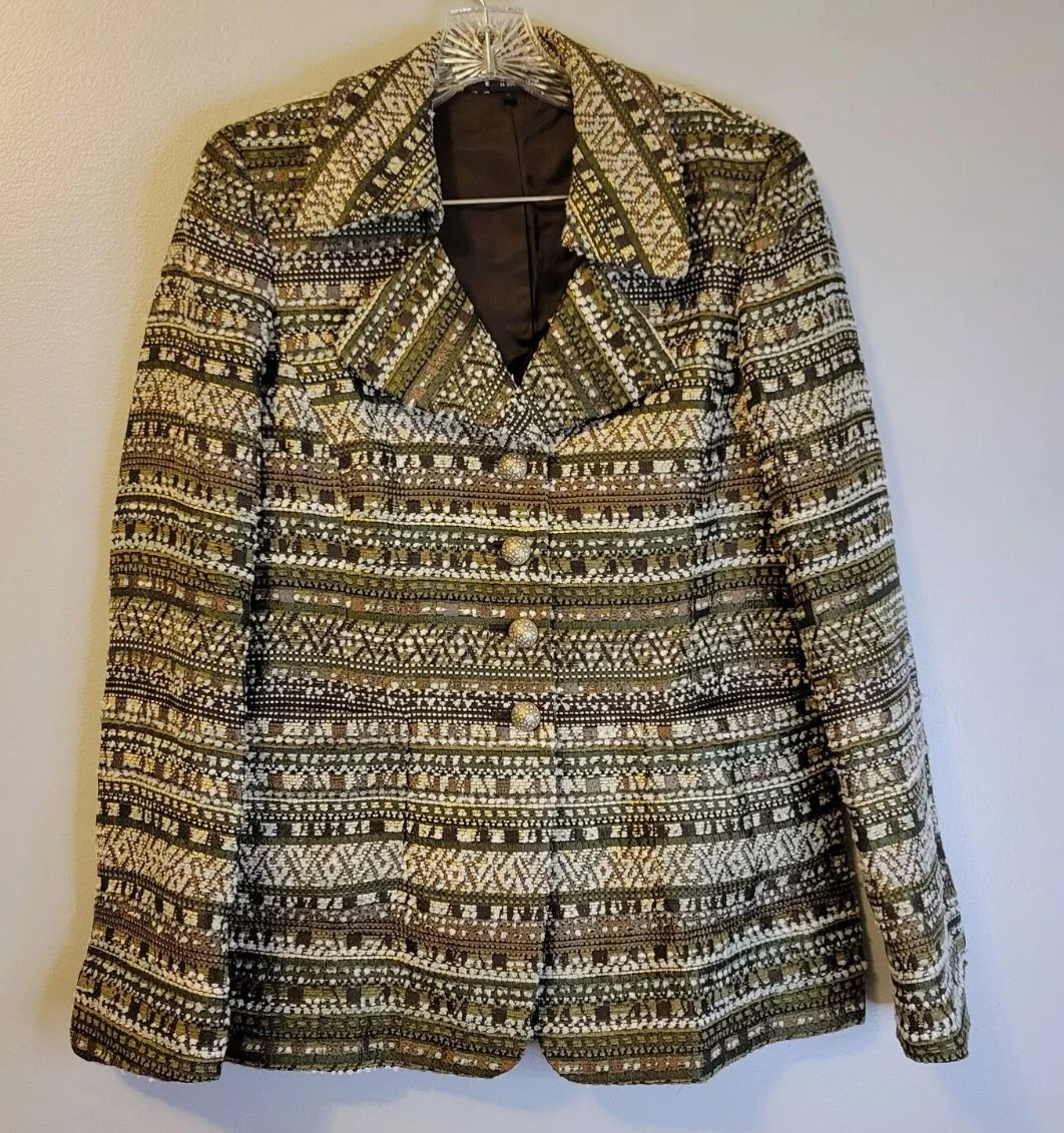 Ellen Tracy Penelope Tweed Jacket