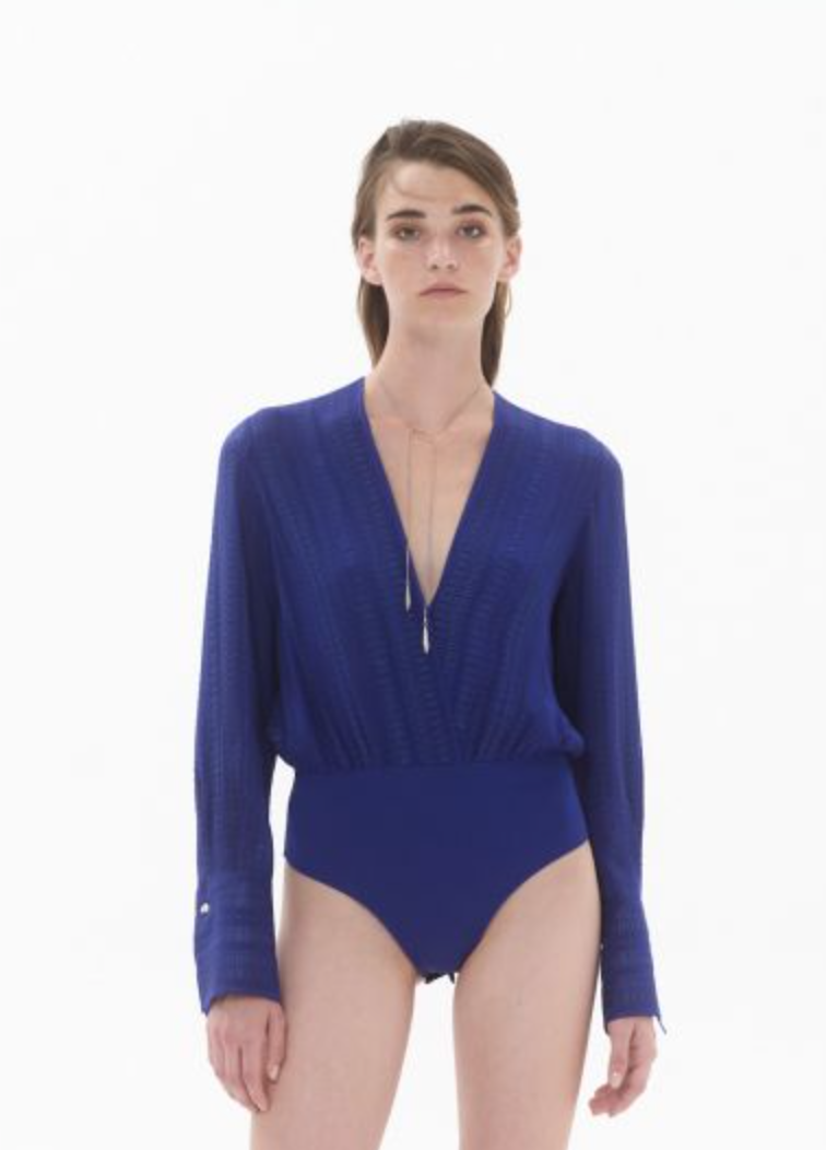 Zeus + Dione Gaia Bodysuit in Yves Klein Blue