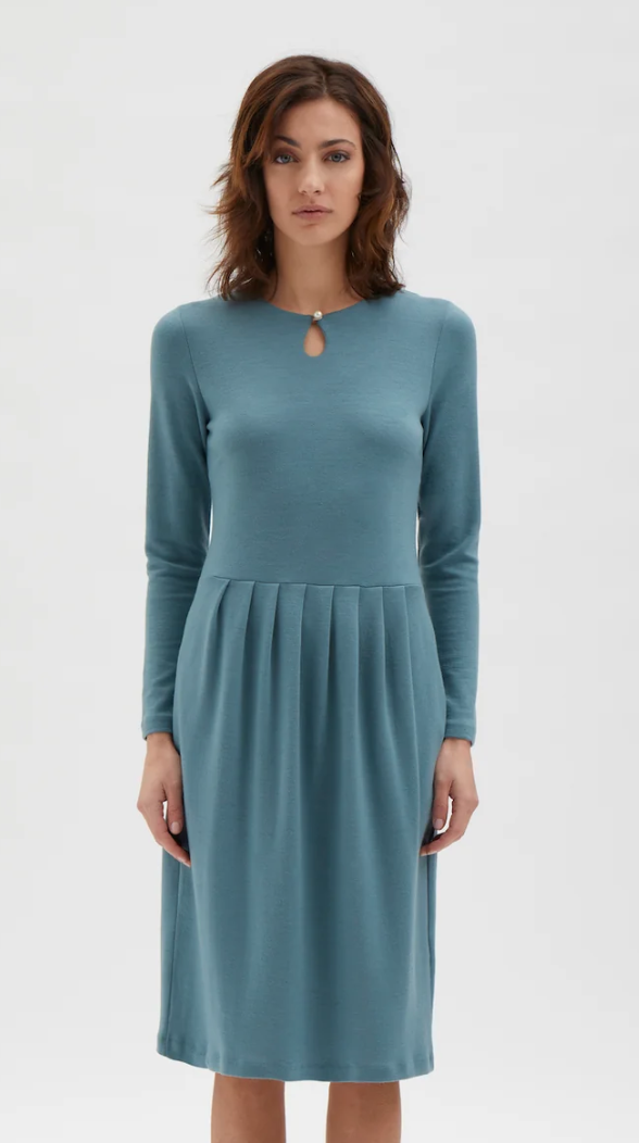 Elise Gug Pearl Dress in Blue