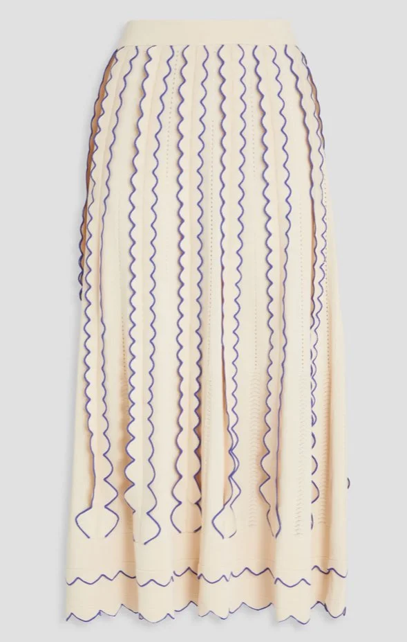 Zimmermann Scalloped Cut Out Skirt