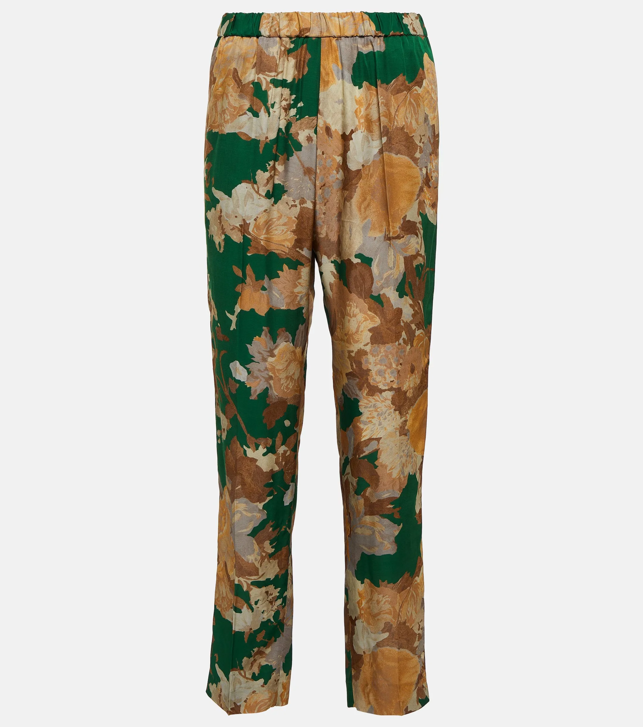 Dries Van Noten Palmira Trousers in Emerald