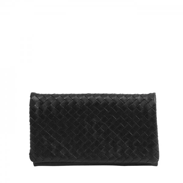 Abro Woven Clutch in Black