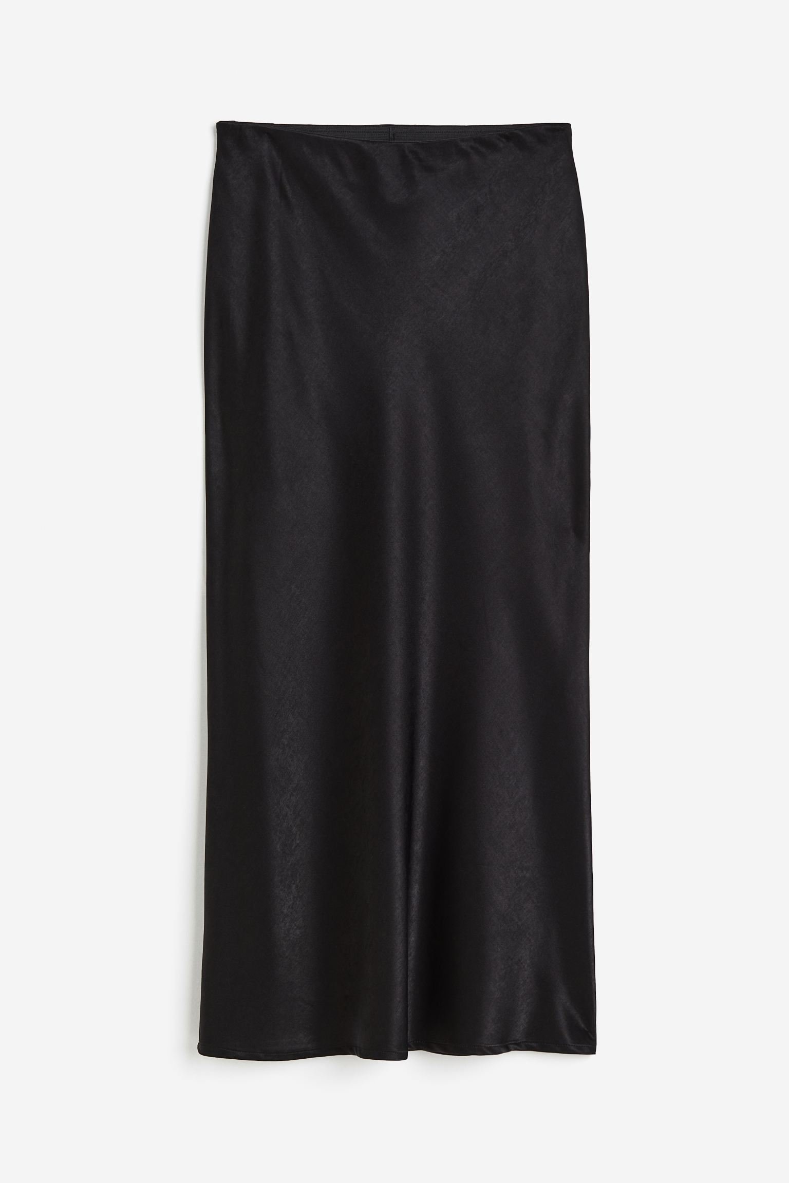 H&M Satin Maxi Skirt in Black.jpeg