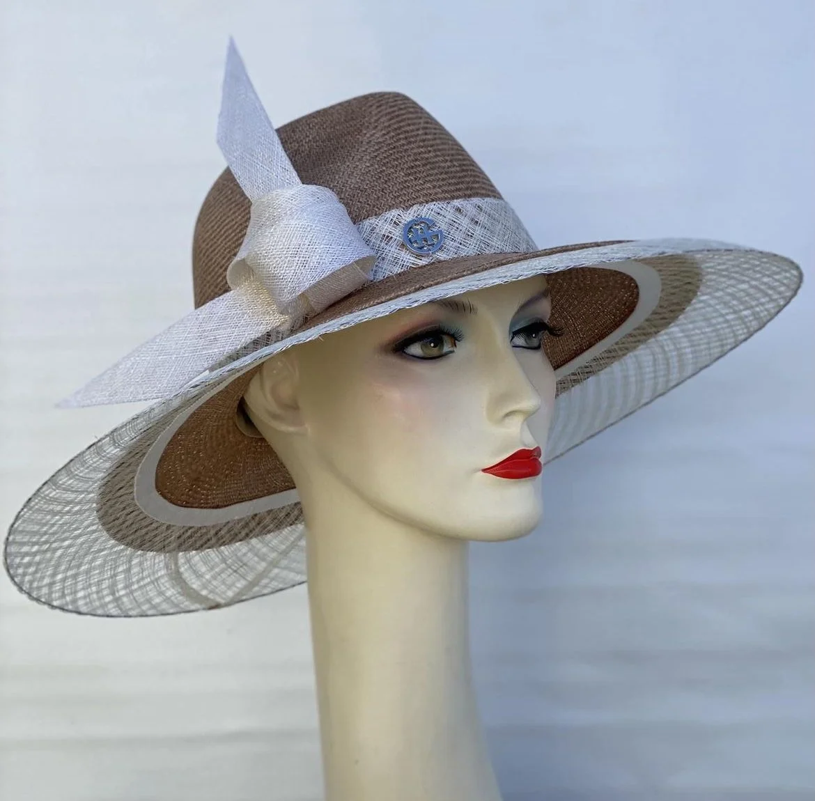 Gerd Holth Straw Wide-Brimmed Hat in White
