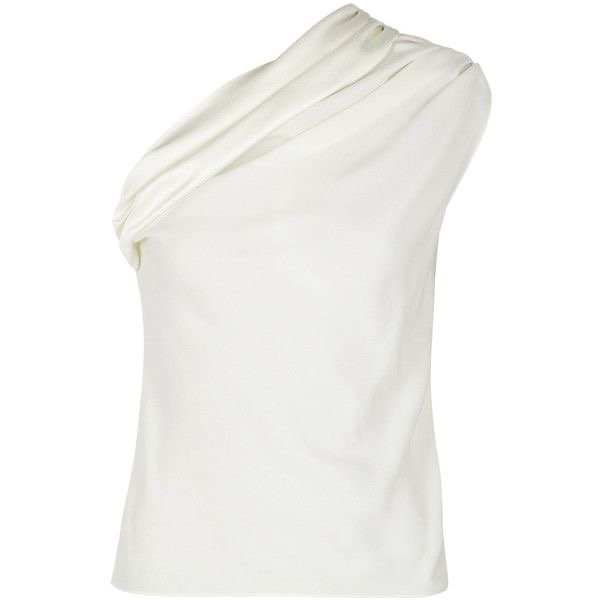 Lanvin Draped One-Shoulder Top