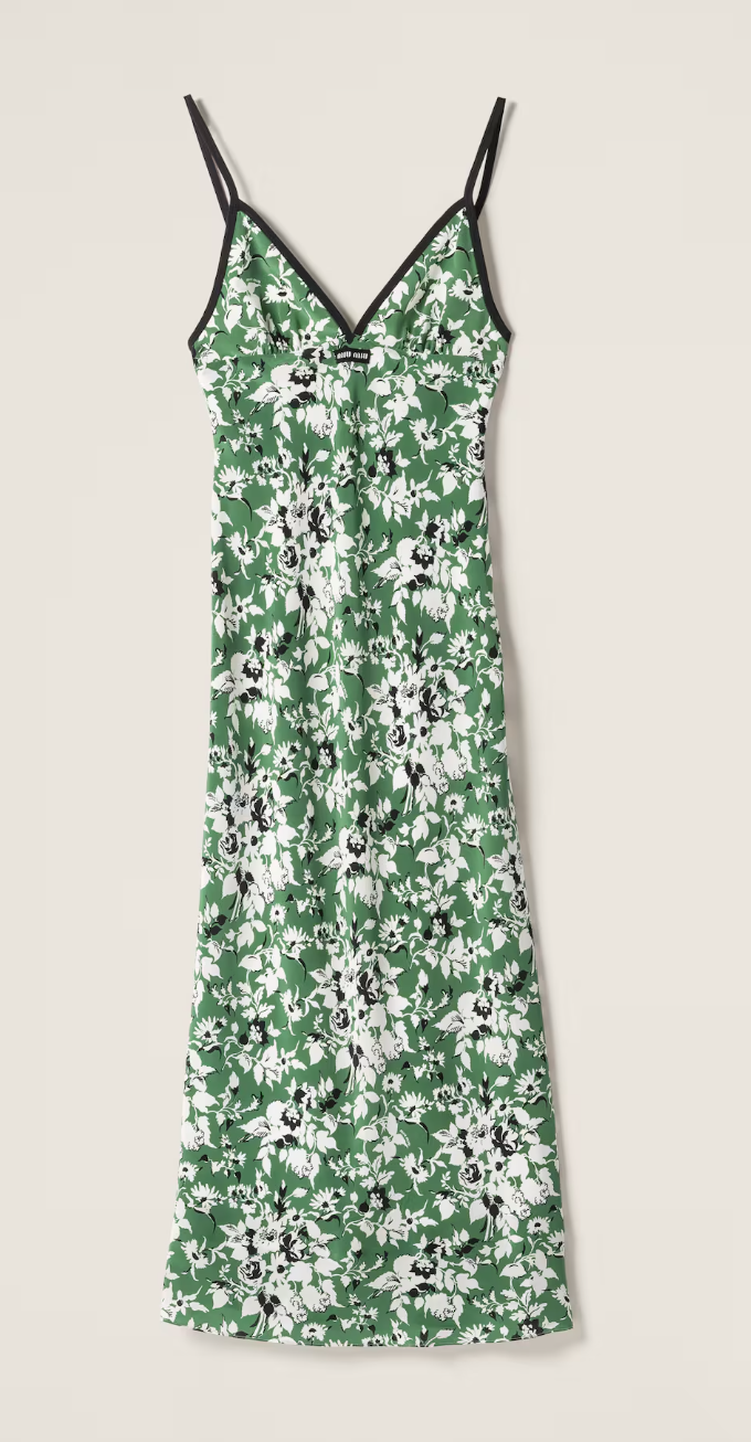 Miu Miu Marocain Crêpe Dress