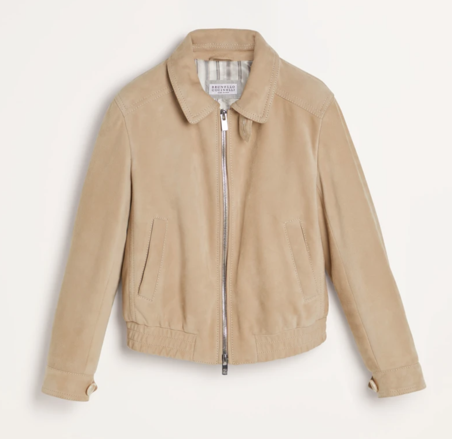Brunello Cucinelli Suede Outerwear Jacket