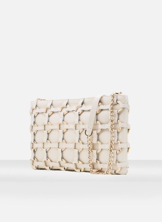 Uterque Flat Clutch with Rings UFO No More