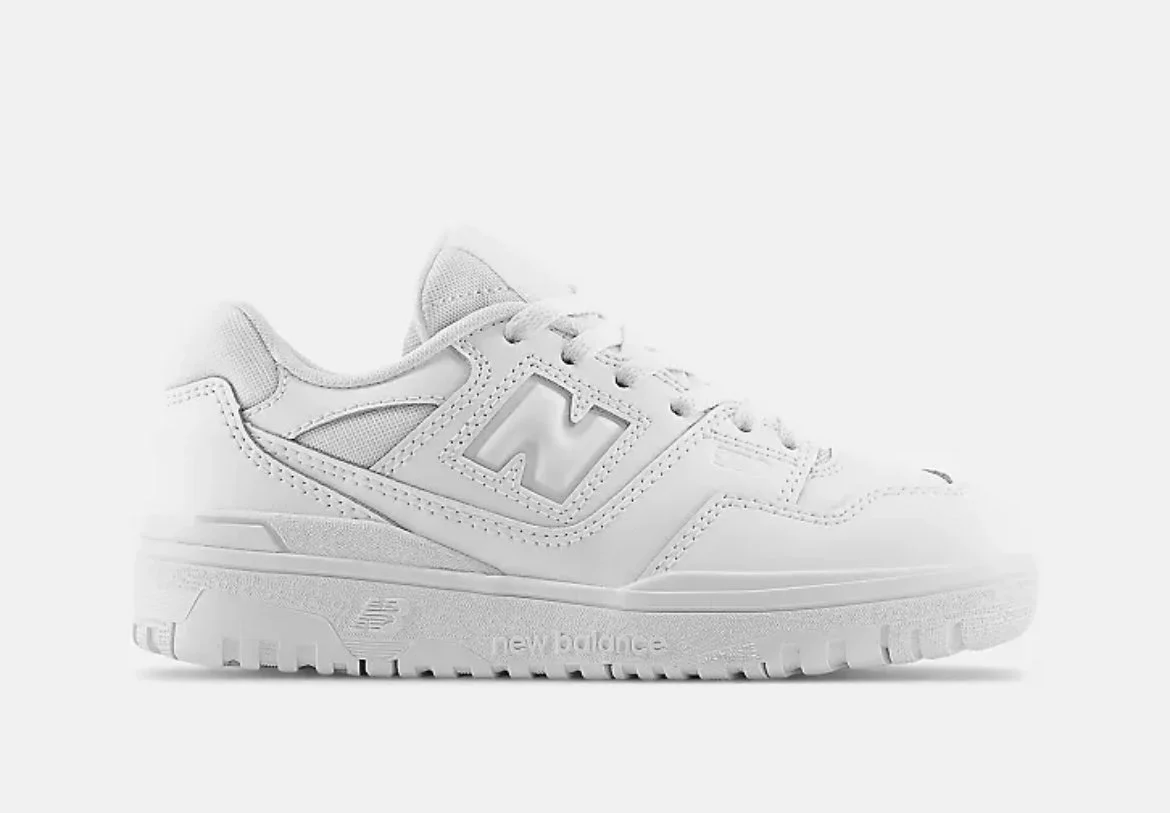New Balance Kids 550 Logo Trainers in White