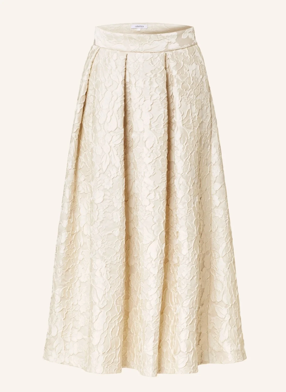 Lunatica Milano Jacquard Skirt in Cream