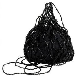 Maria Calderara Beaded Bag in Burgundy