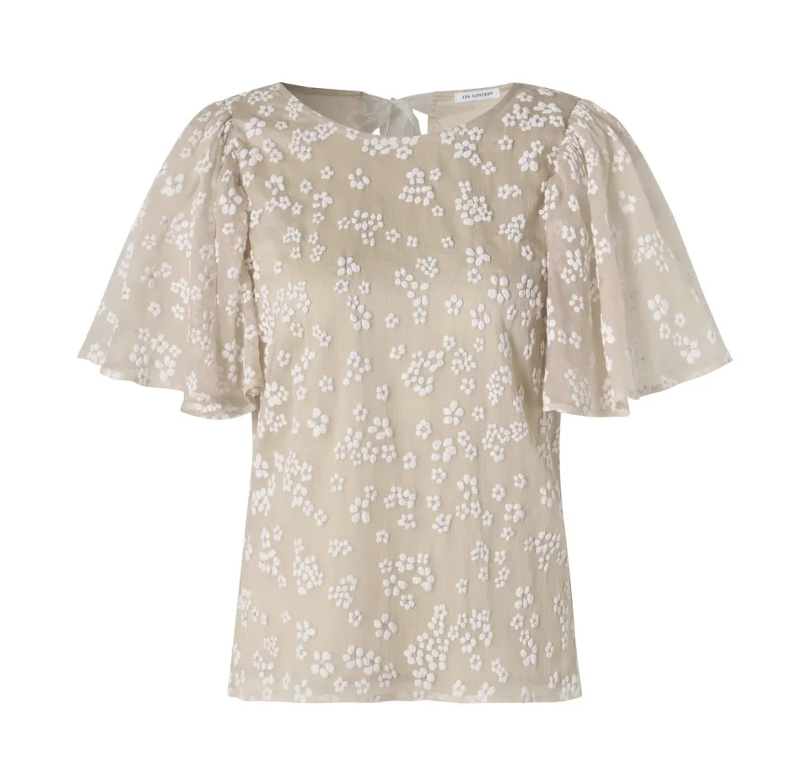 Ida Sjöstedt Magda Top in Dusty Pink Floral